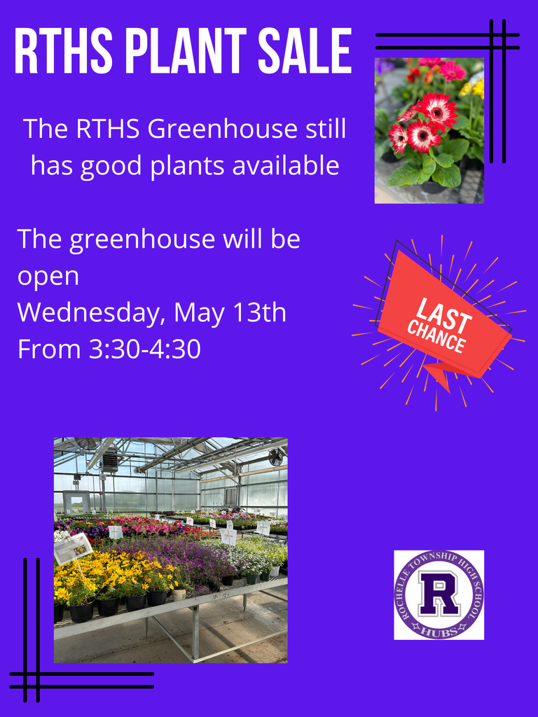Plant sale last chance May 13th 3:30-4:30 pm