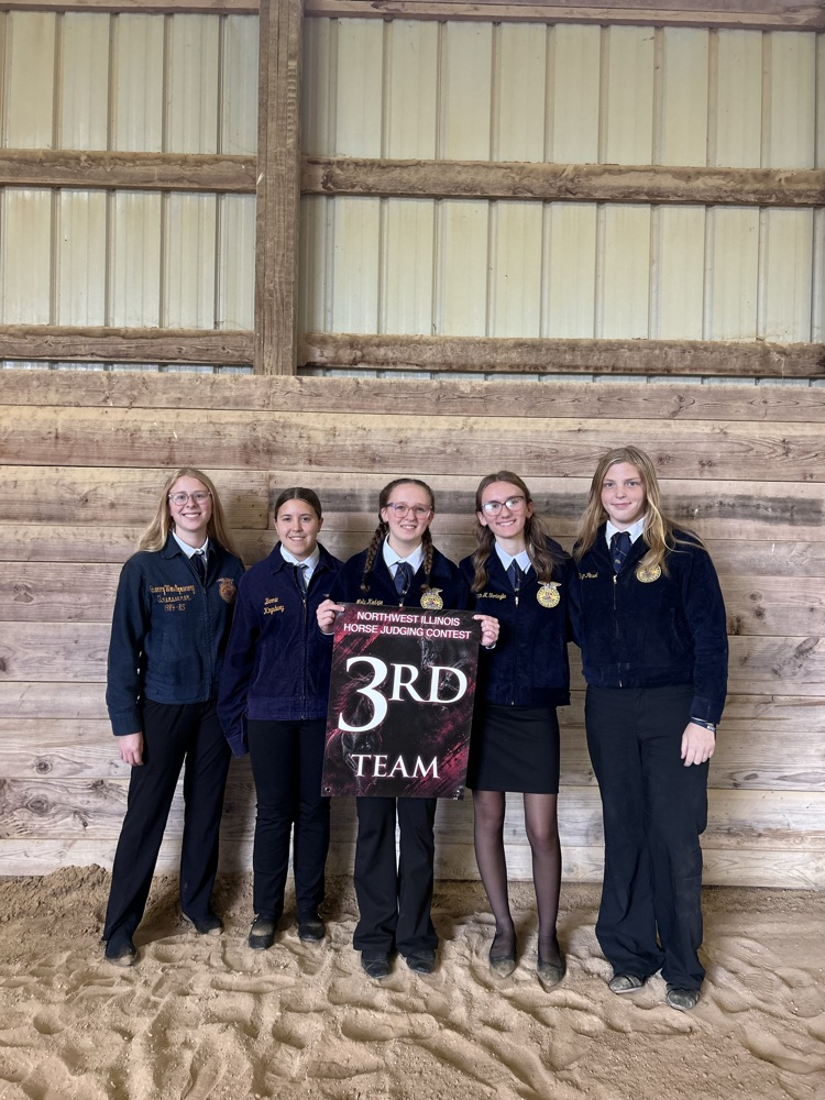 The Rochelle FFA Horse Evaluation team