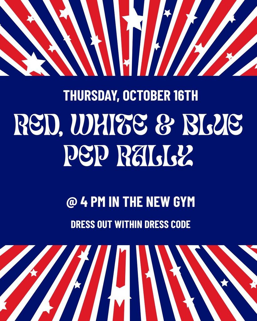 Blue Red and White Bold Independence Day Greeting Instagram Post