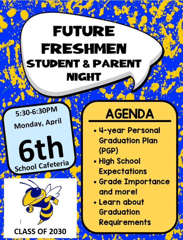 Future Freshmen Night April 6th at 5:30PM