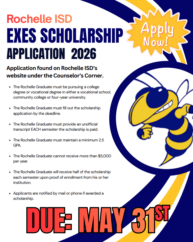 2026 Rochelle Exes Scholarship Application