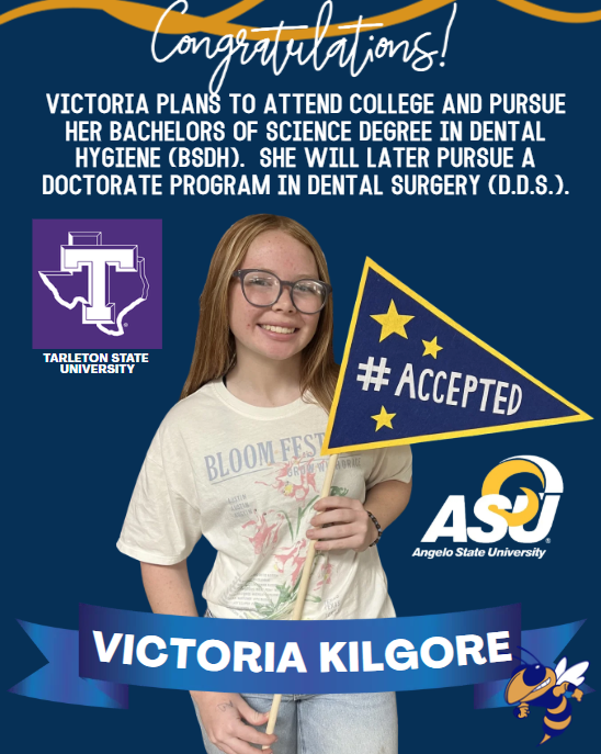 Congratulations To Victoria Kilgore!