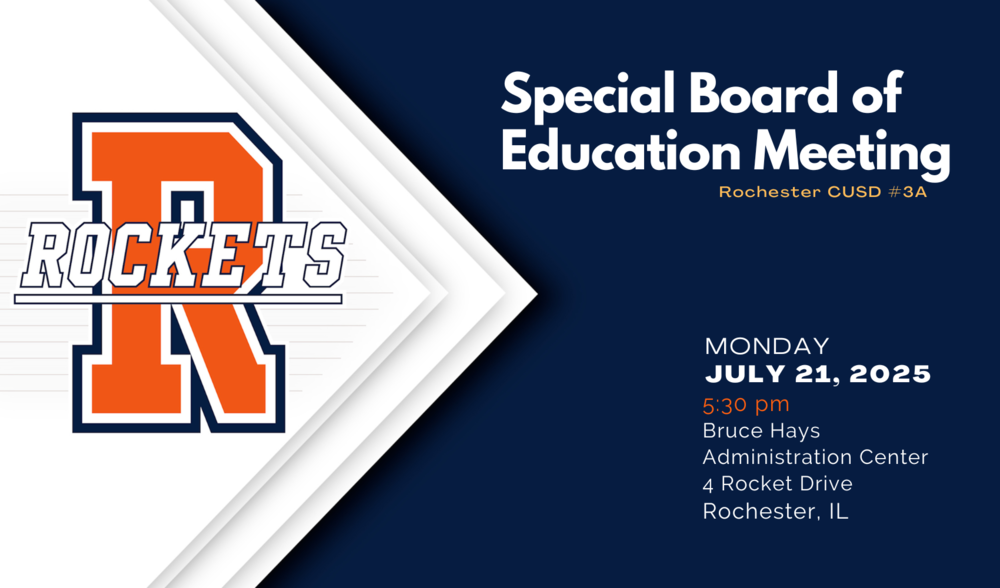 Special Board of Education Meeting - July 21, 2025