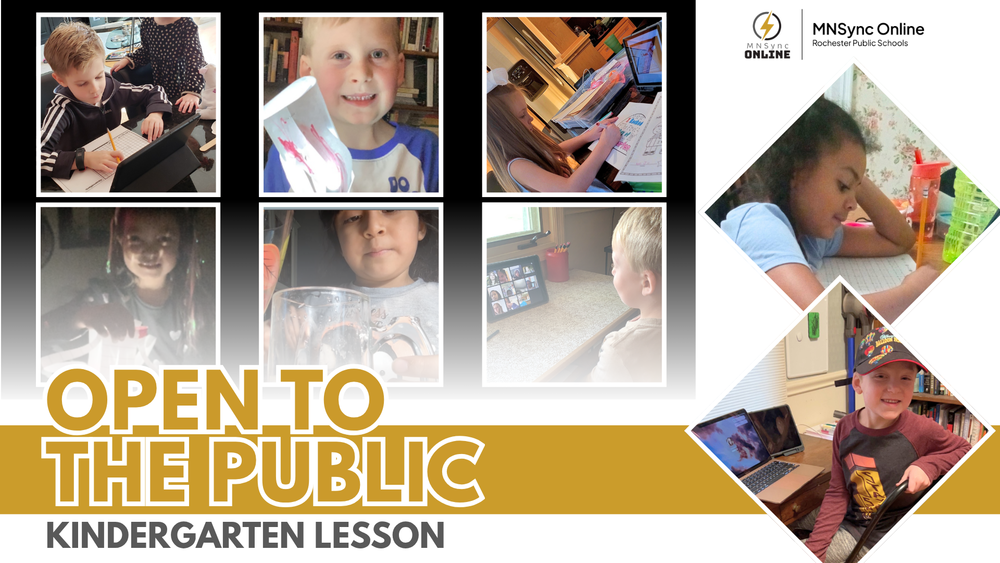 Open to the public Kindergarten Lesson for MNSync Online