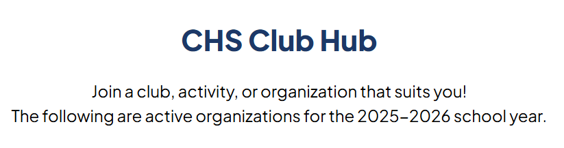 Club Hub TItle