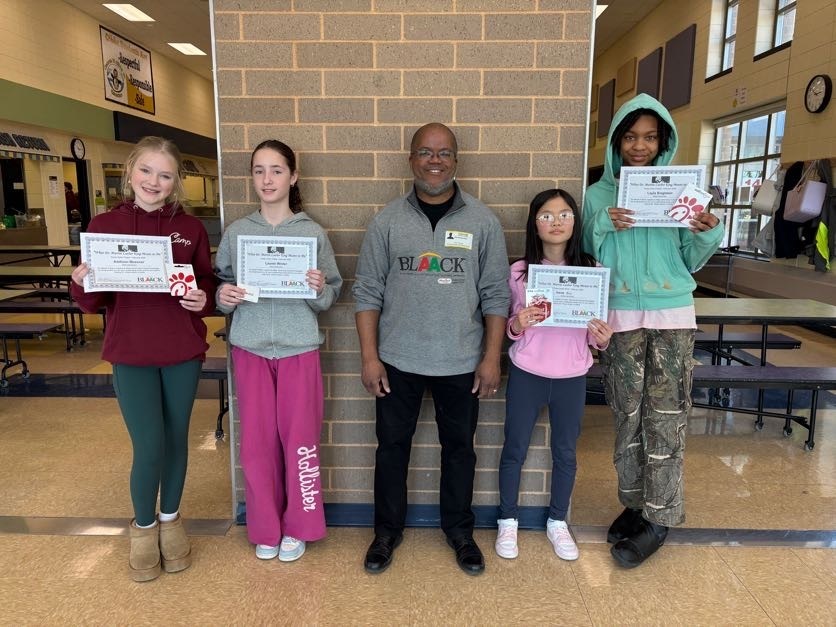 Left to Right - Addison Messner, Lauren Winter, Harold Burden, Irene Han, Layla Singleton