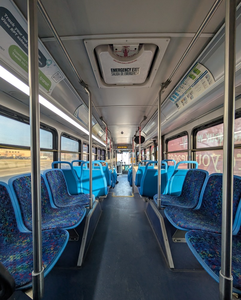 Interior of an RPT bus
