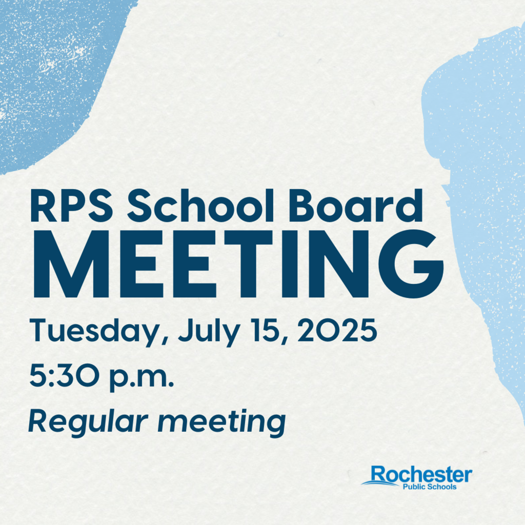 RPS School Board Meeting Tuesday, July 15, 2025 5:30pm