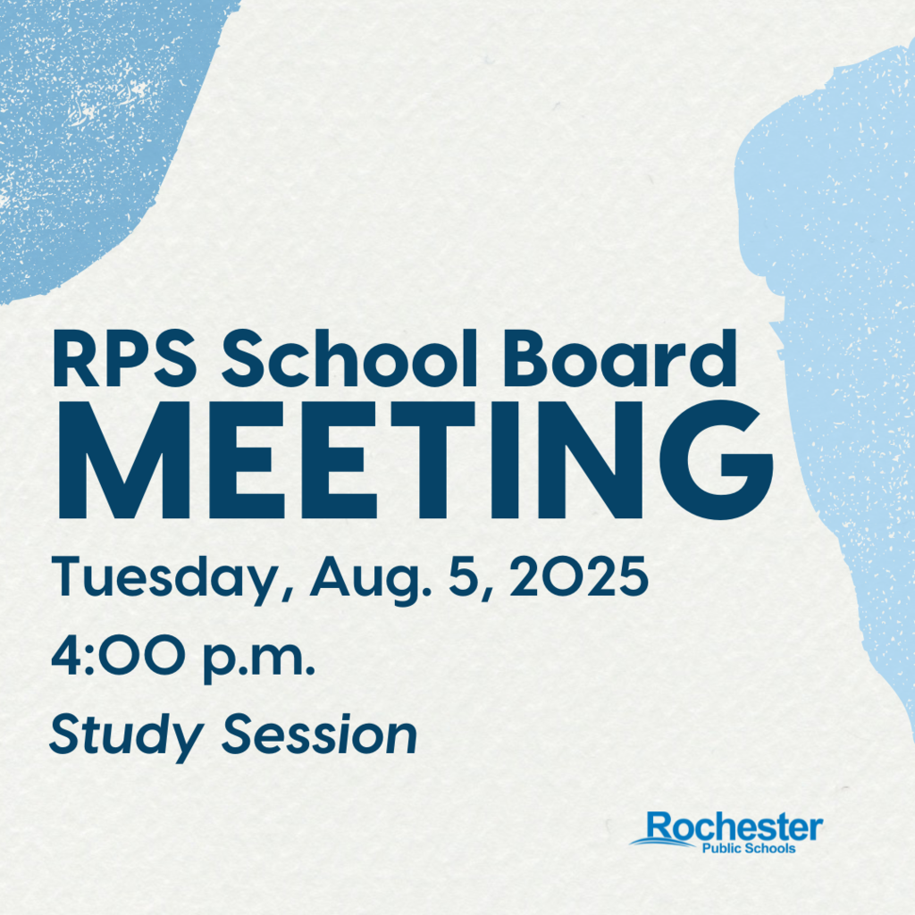 RPS School Board Meeting August 5, 4pm - Study Session