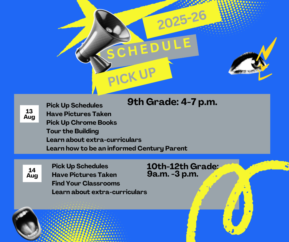 Schedule pick up information