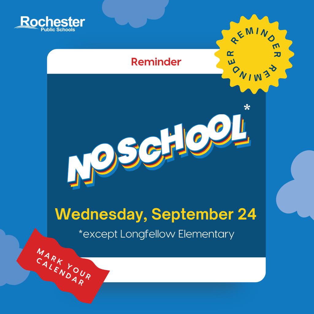 No School Wednesday, September 24