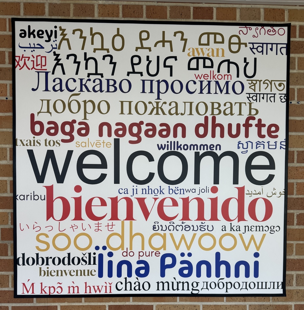 Welcome sign in JM Main Lobby