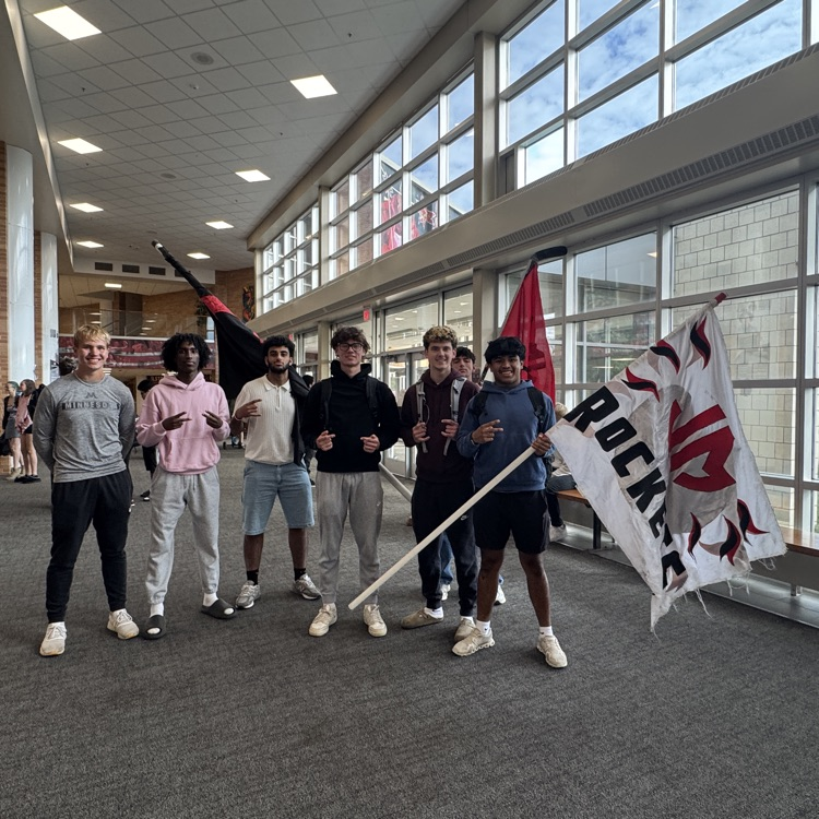 seniors with flags