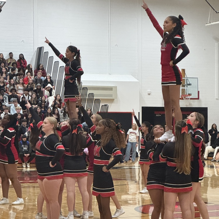 JM Cheerleaders at pep fest