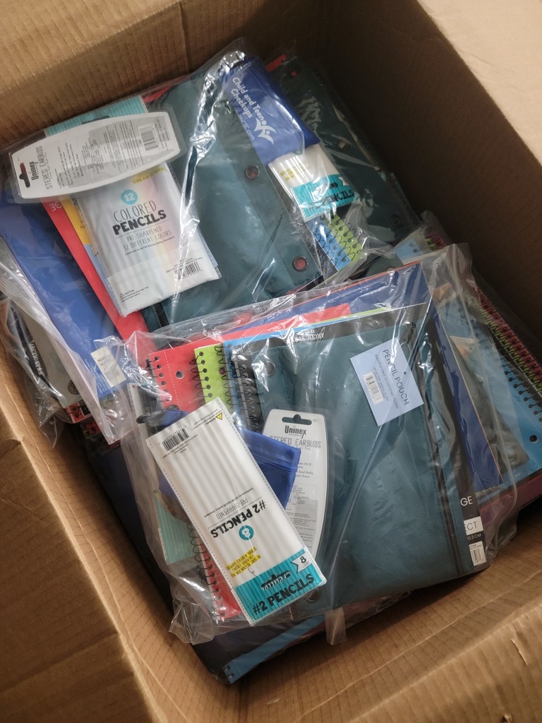 School supply donation to the ALC