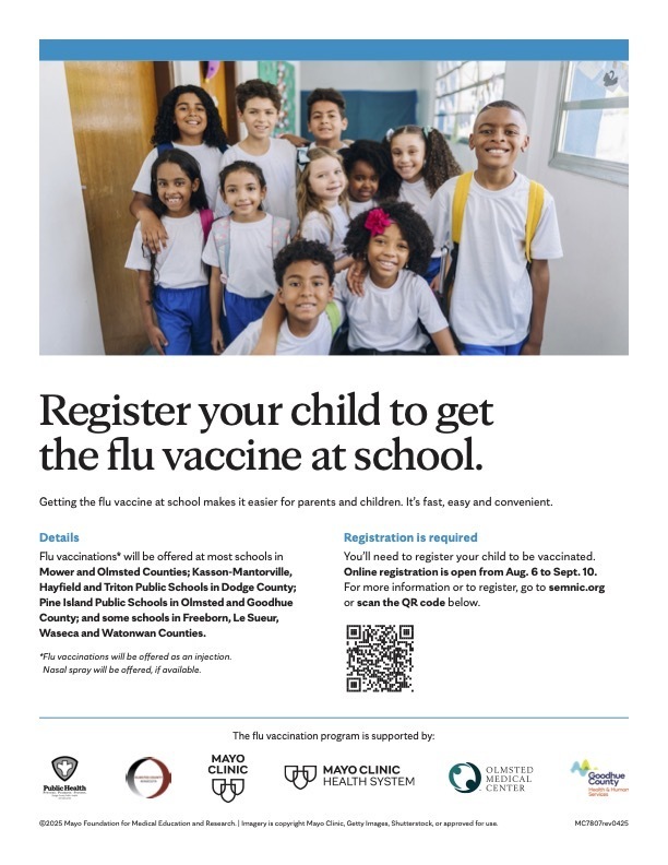 Flu Shot Clinic deadline is Sept. 10th
