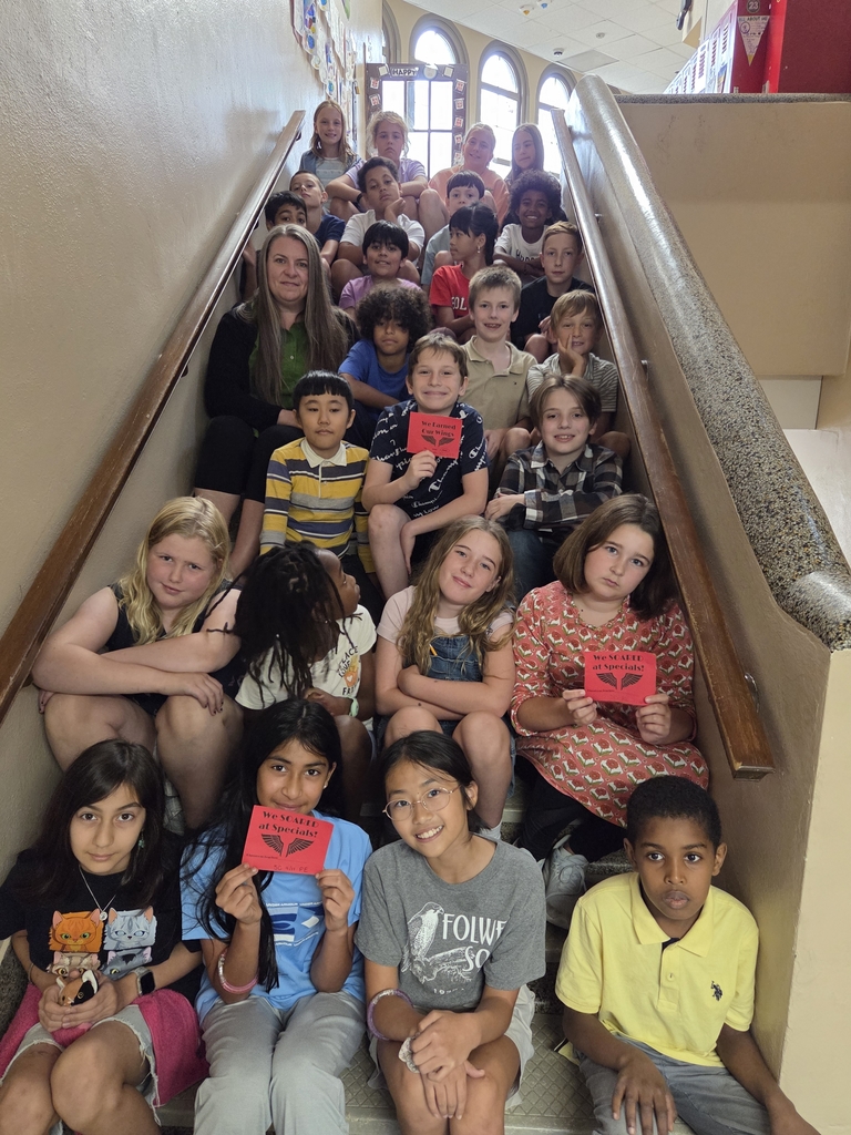 Mrs. Coffing's 5th graders are Wings Award winners