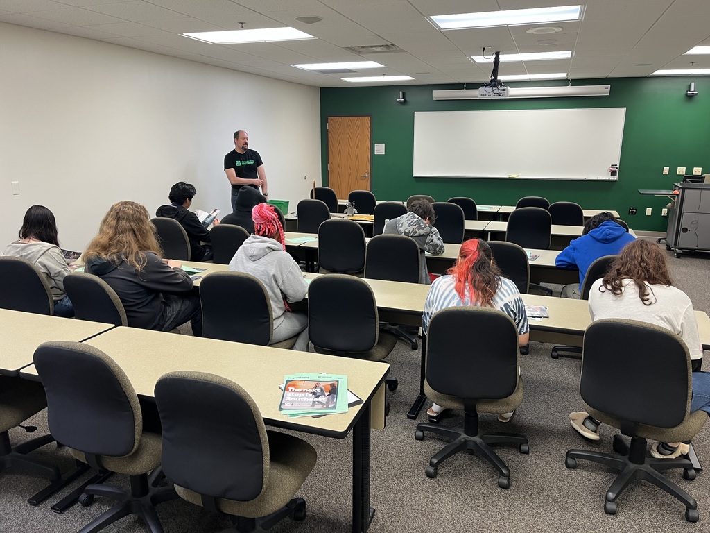 ALC students touring Winona campus and programs.