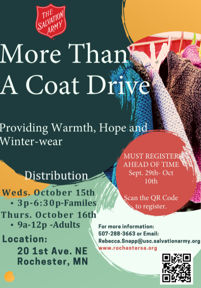 Salvation Army Coat Drive Flyer