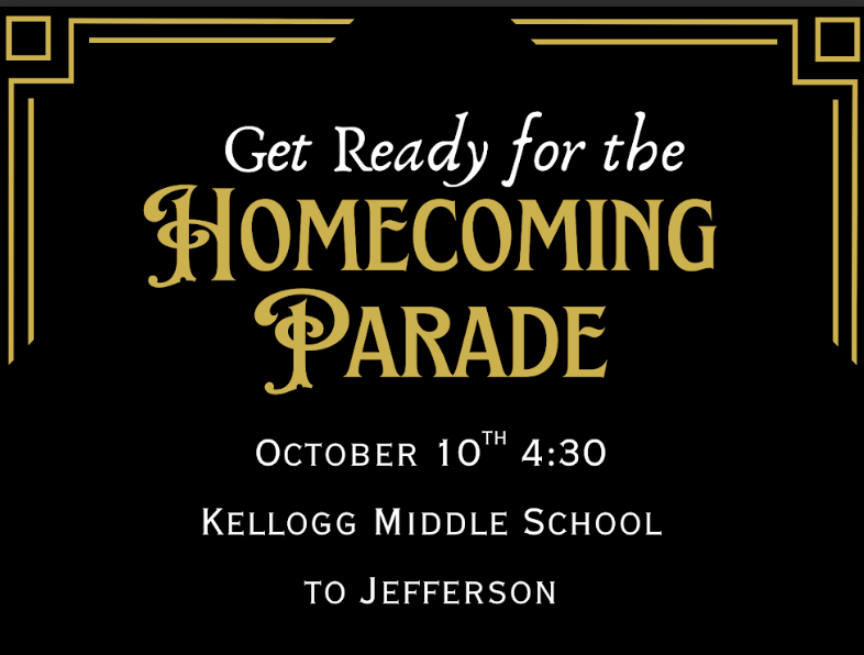 Homecoming parade Oct. 10, 4:30 p.m. 