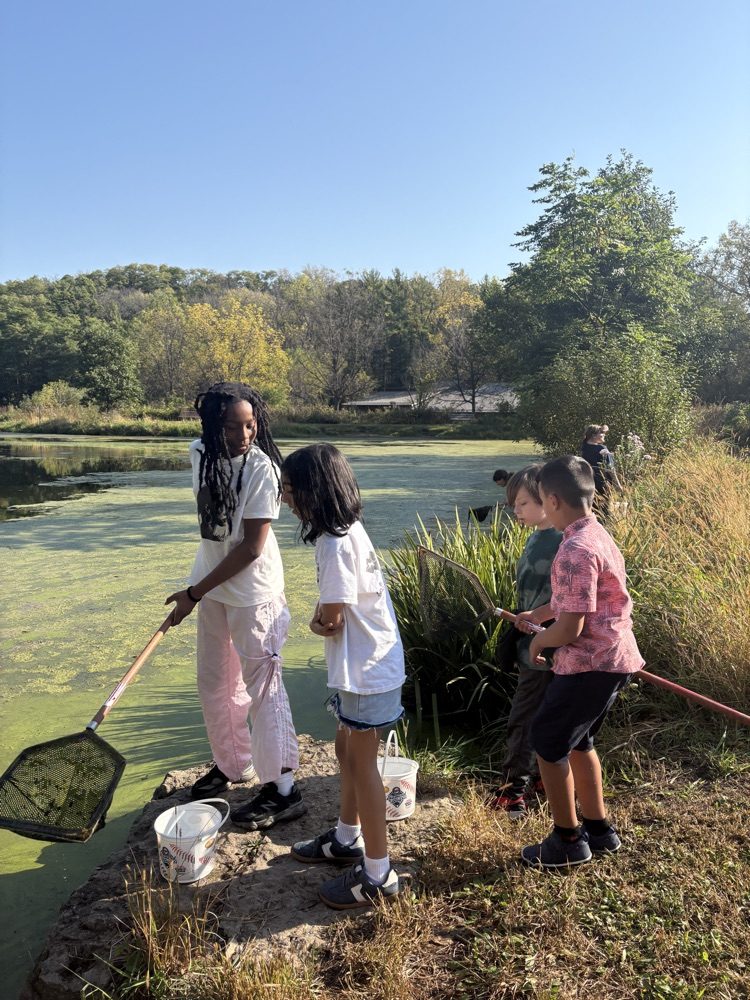 students exploring Quarry Hill