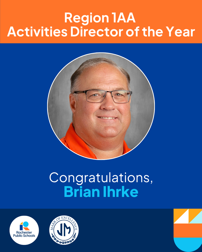 Brian Ihrke voted Region 1AA Activities Director of the Year