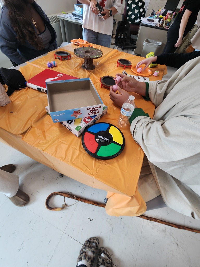 Picture of student playing a game