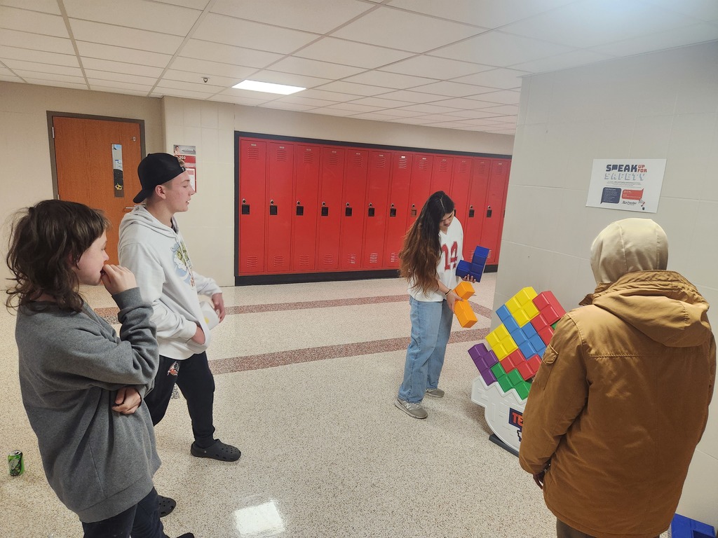 Students playing a game
