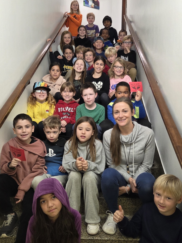 Mrs. Pearson's 3rd graders Wings Award