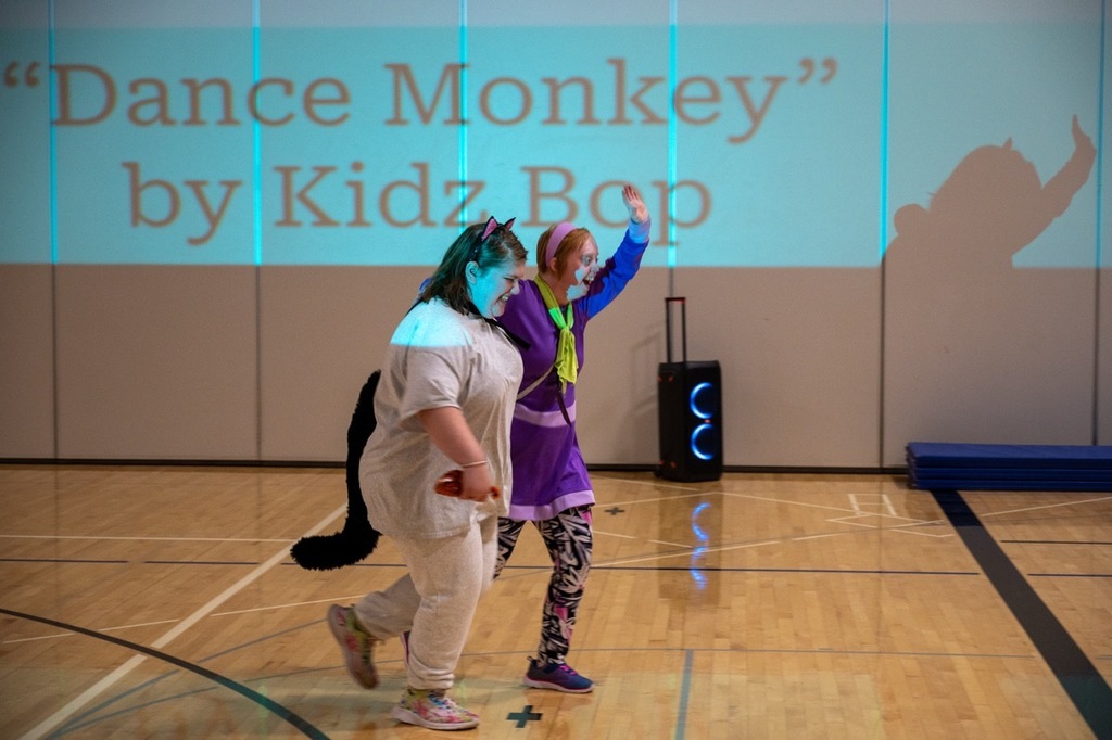 Morgan and Katie perform “Dance Monkey” by Kidz Bop