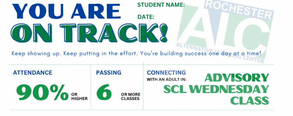 Freshman On Track slip