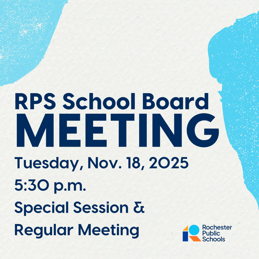 RPS School Board Meeting, Tuesday, Nov. 18, 2025 5:30pm, Special Session & Regular Meeting