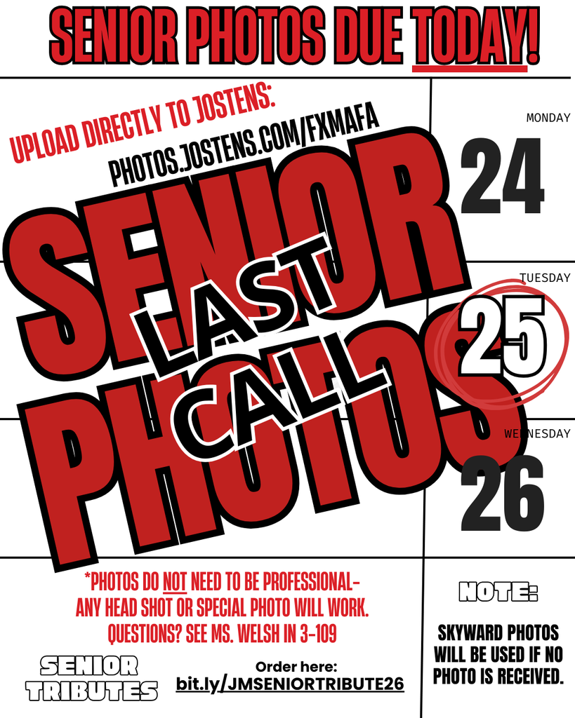 Last call for Senior Pics