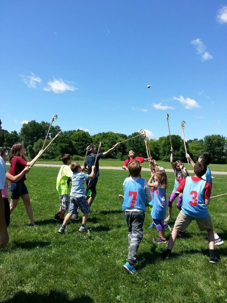 AIE Students playing Lacrosse