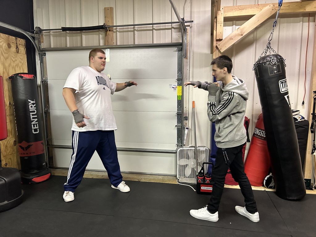 boxing in Coach Corey's gym