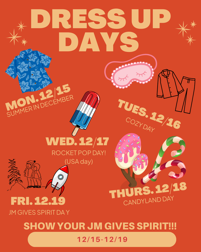 Dress up Days JM Gives Week