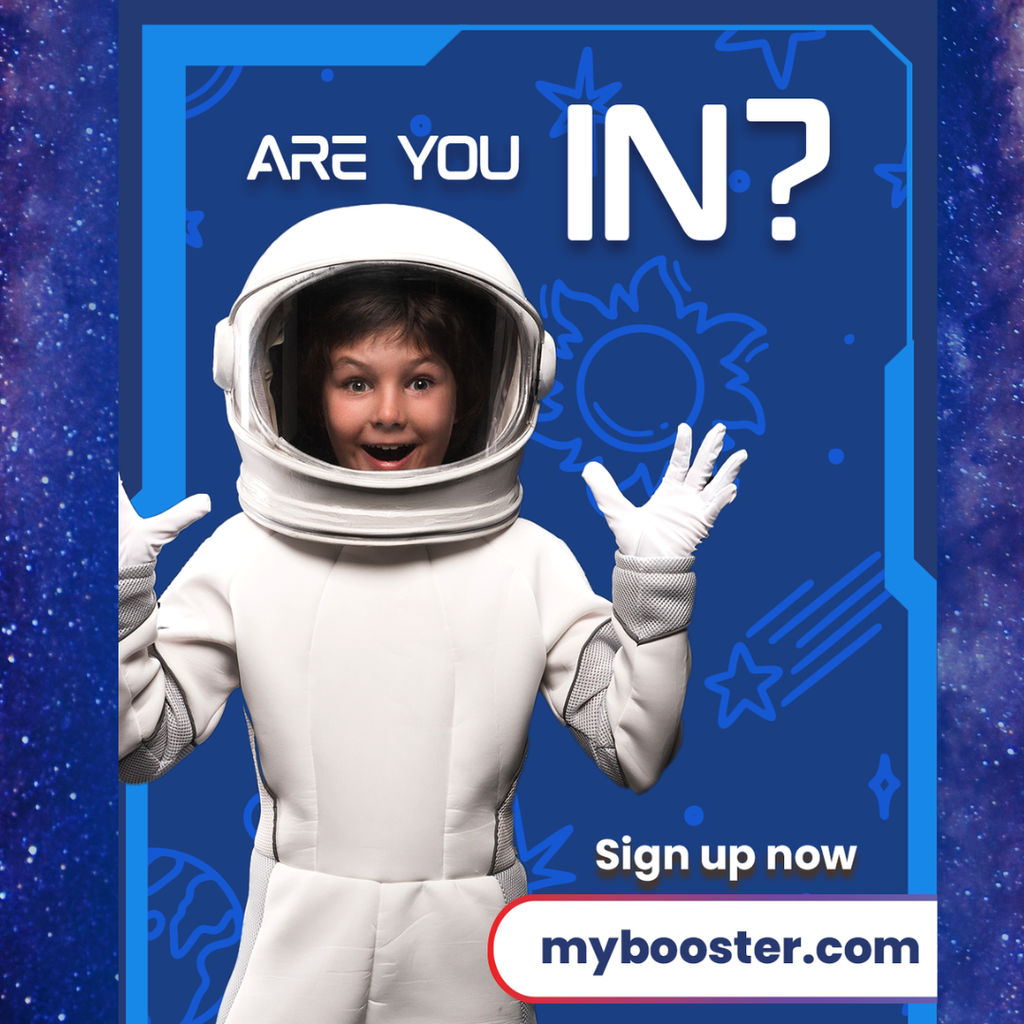 Are you in? Sign up now Mybooster.com