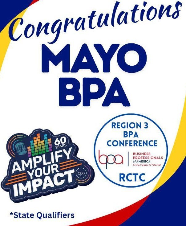 Mayo High School BPA Team qualified for State!