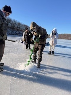ice fishing