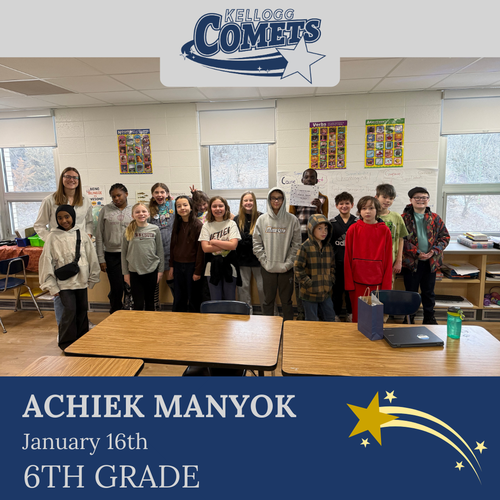 Group of students in multicolored clothing standing and smiling for a student who received award