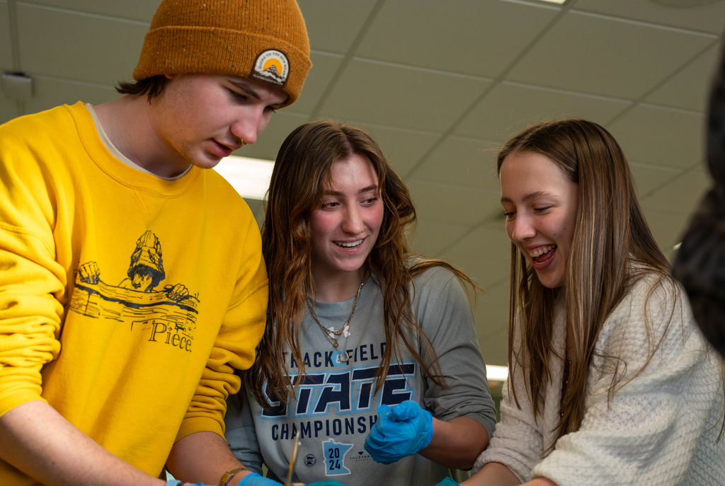 Students participating in hands-on learning