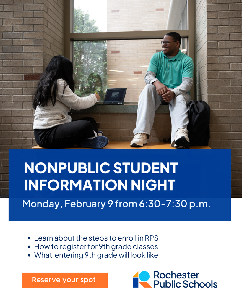 Nonpublic information night on Monday, February 9 from 6:30 to 7:30 p.m.