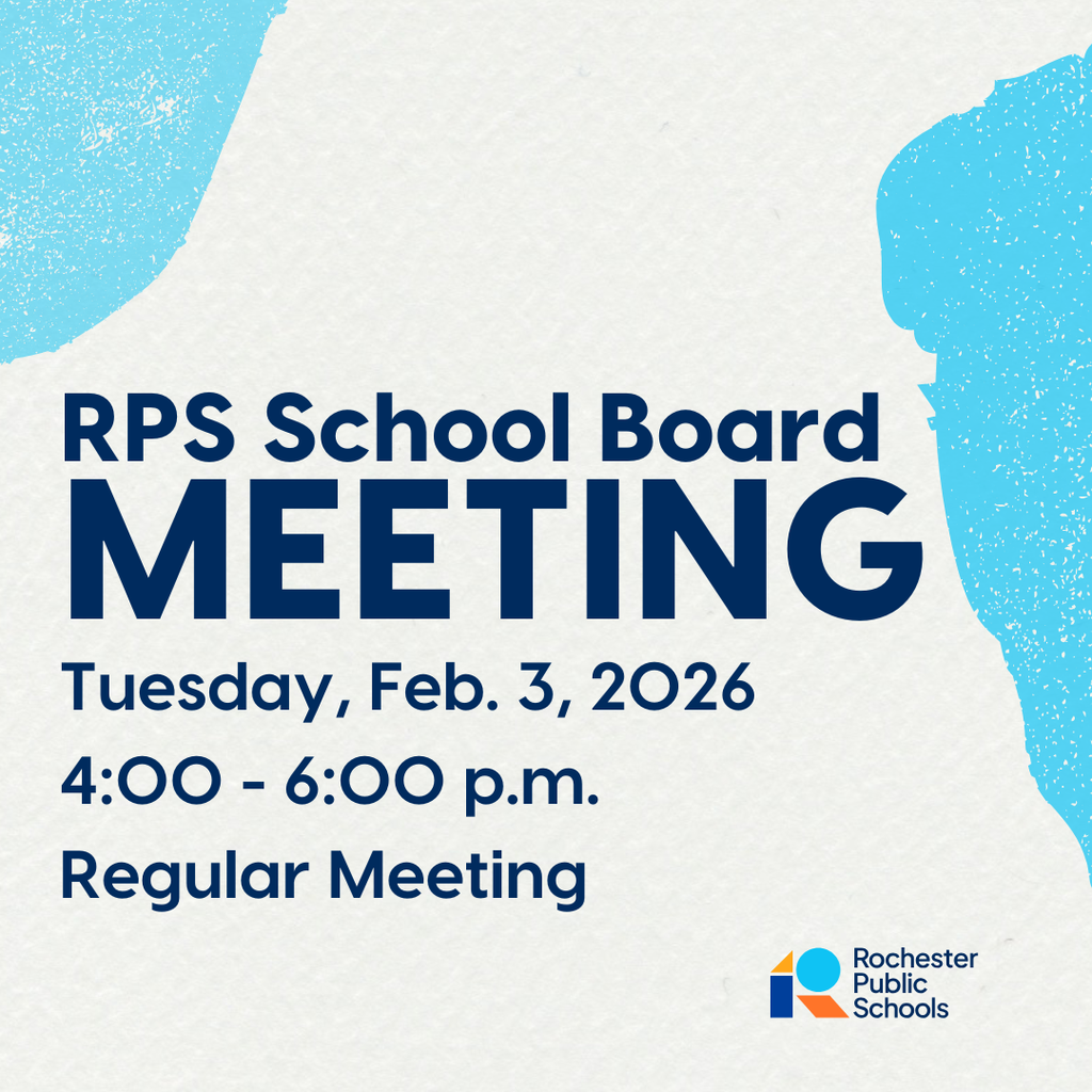 RPS School Board Meeting, Tuesday, Feb. 3, 2026, 4-6pm, Regular Meeting