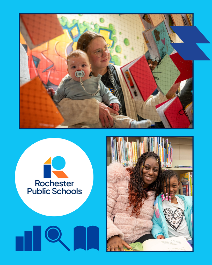 Families reading with their students at the Power of Words family night