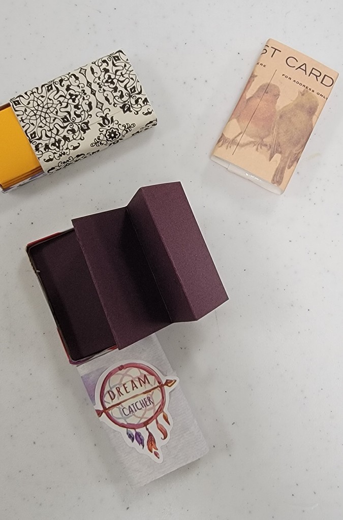 matchbox card making