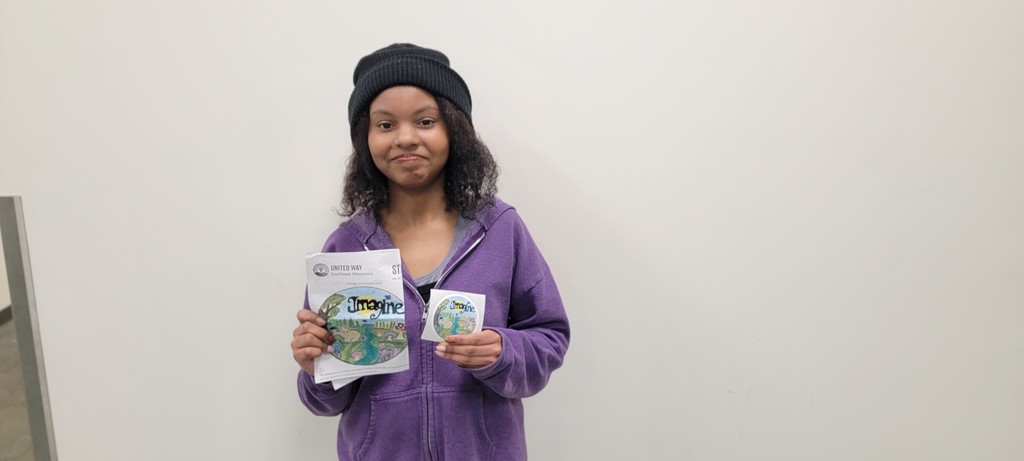 United Way sticker contest winner