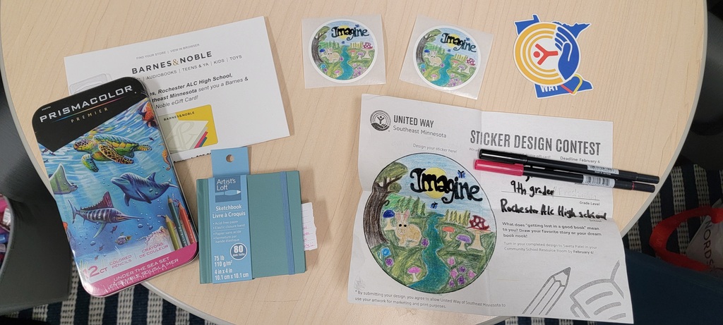 United Way sticker contest winner