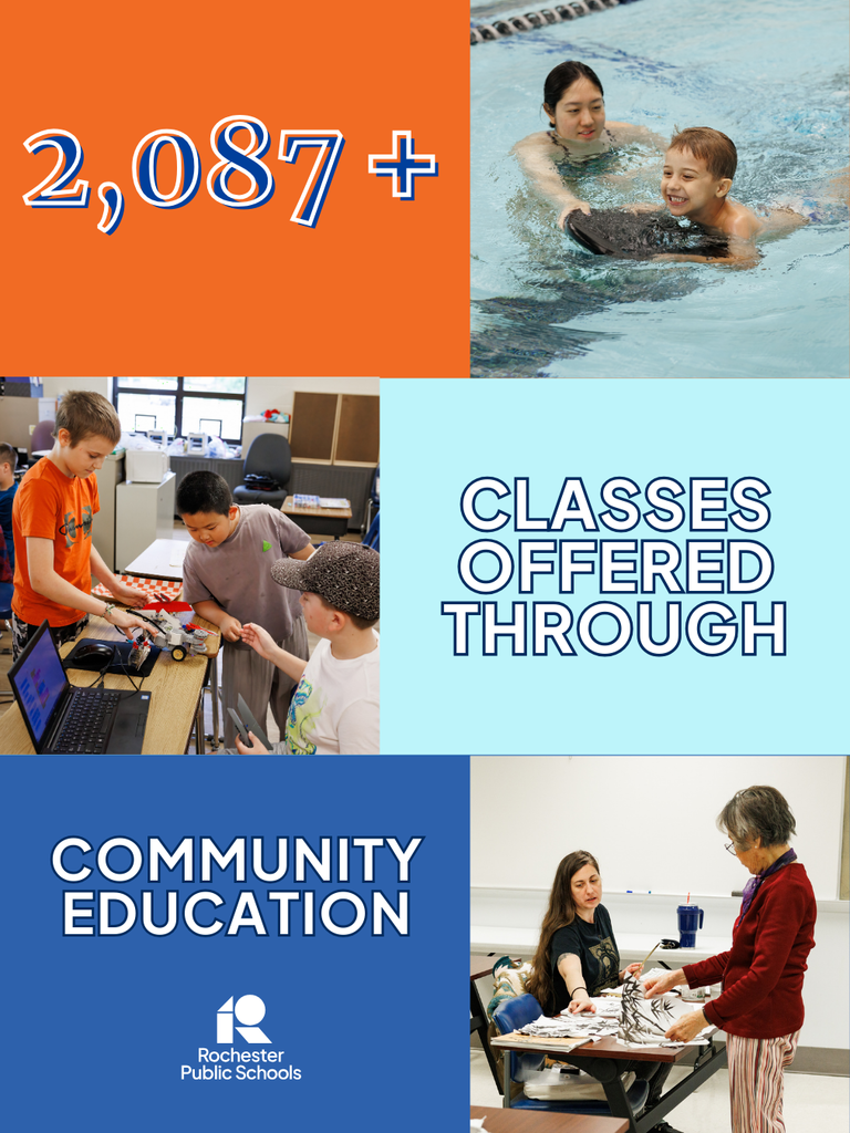 2087 classes offered through community education