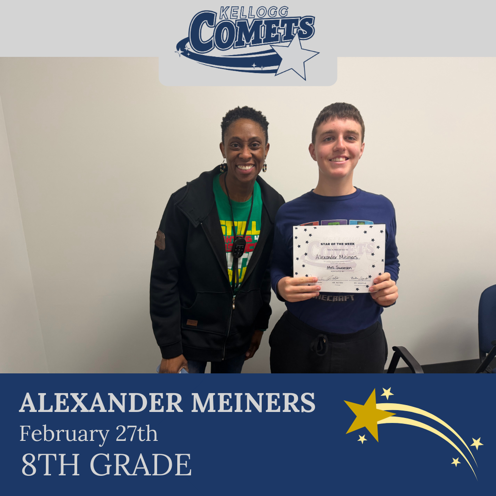 Group of students in multicolored clothing standing and smiling for a student who received award