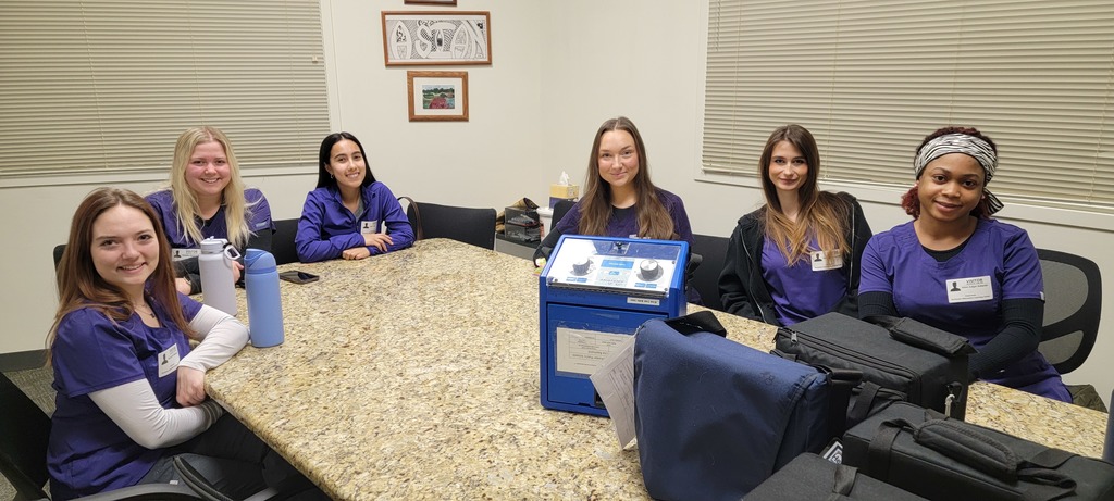 WSU nursing students helping with vision & hearing screenings